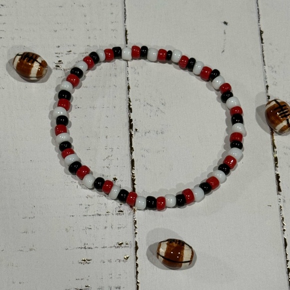 Silver Plated OU Sooners Football Bracelet - Picture 5 of 5